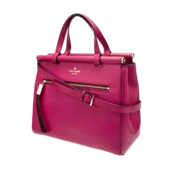 Kate Spade Small Cherise Top Handle Royal Place Pink Satchel Shoulder Crossbody - Picture 2 of 12